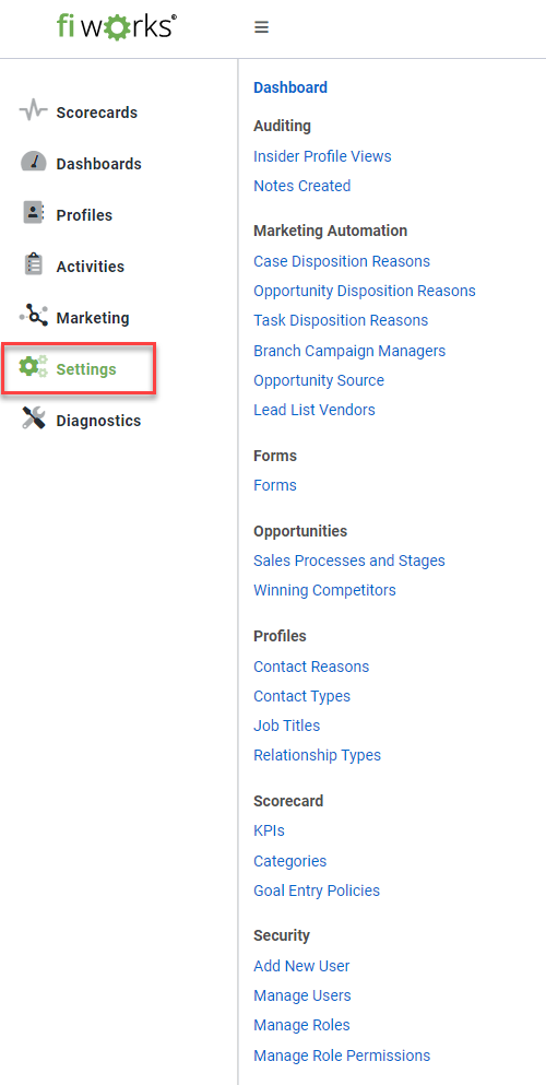 Application Settings Overview